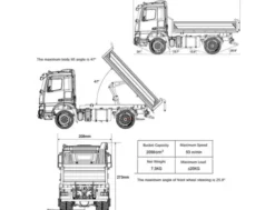 Huina RC 1/14 KABOLITE K3362 Metalen Hydraulische Dump Truck RTR (Versie 2024)