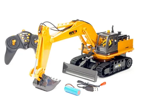 Huina RC 1/16 RC Excavator 11-kanaals with Die Cast Bucket 2.4Ghz