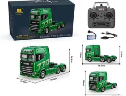 HUINA Scania 770S RC Truck RTR Groen (Demon Eyes compatibel)