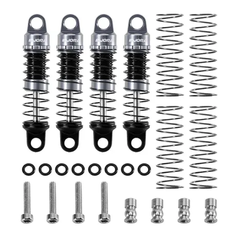 INJORA Aluminium 26mm Oil Shocks – 1/30 Axial SCX30 Titanium