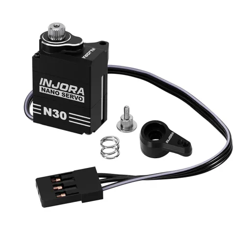 INJORA Aluminium N30 NANO Servo met Servo Saver – 1/30 Axial SCX30