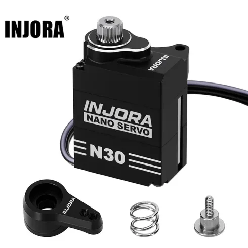 INJORA Aluminium N30 NANO Servo met Servo Saver – 1/30 Axial SCX30