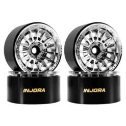 INJORA 2.2″ Beadlock Wielen van Messing & Aluminium – 0mm Offset voor 1/10 RC Crawlers (W2259) – DGW-2259CH
