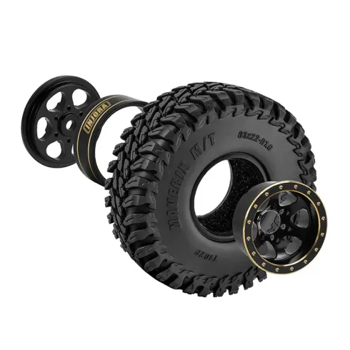 INJORA 1.0″ Brass Velgen Set – Negatieve Offset -4,7 mm, voor 1/18 en 1/24 RC Crawlers
