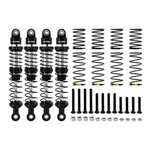 INJORA DRX Dual-Rate Spring Oil Shocks voor 1/10 RC Crawlers 90mm – BZ-05BS-90