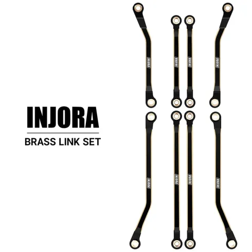 INJORA Messing High Clearance Links Set voor 1/18 RC Crawler TRX4M – High Trail K10 Upgrade (4M-97)