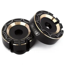 INJORA Messing Portal Drive Housing met Zwarte Coating voor TRX-4 & TRX-6 – 1/10 RC Crawler