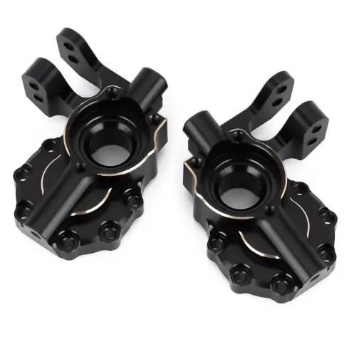 INJORA Messing Portal Drive Housing met Zwarte Coating voor TRX-4 & TRX-6 – 1/10 RC Crawler