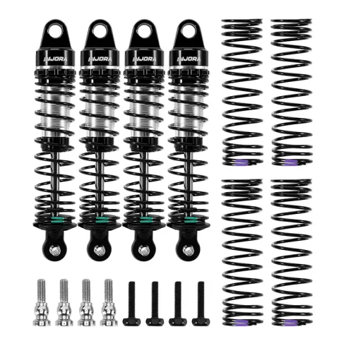 INJORA 71mm Aluminium Olie Schokdempers voor 1/16 ARRMA GORGON GROM & QUAKE GROM