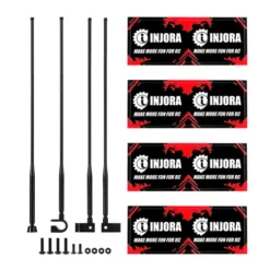 INJORA 147mm Decoratieve Antenne met Vlag 1/10 RC Crawler – INA-120