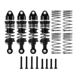 INJORA 64mm Olie-Schokdempers met Progressieve Veren voor Traxxas Mini Slash 4X4 – M-SLASH-01BS