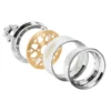INJORA 1.9″ ModuWheel Beadlock Wielen Brass & Aluminium, -9,65mm Offset voor 1/10 RC Crawlers – YQW-MW1905SR