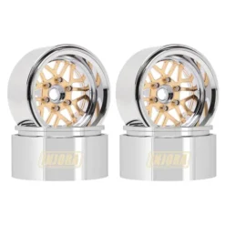 INJORA 1.9″ ModuWheel Beadlock Wielen Brass & Aluminium, -9,65mm Offset voor 1/10 RC Crawlers – YQW-MW1905SR