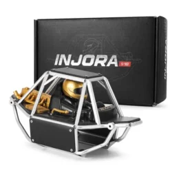 INJORA Moonbit Nylon Tube Buggy Body Kit voor 1/18 TRX-4M Zilver