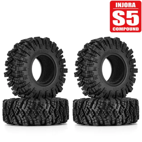 INJORA S5 Kraken Claw 1.9″ M/T Banden – Set van 4