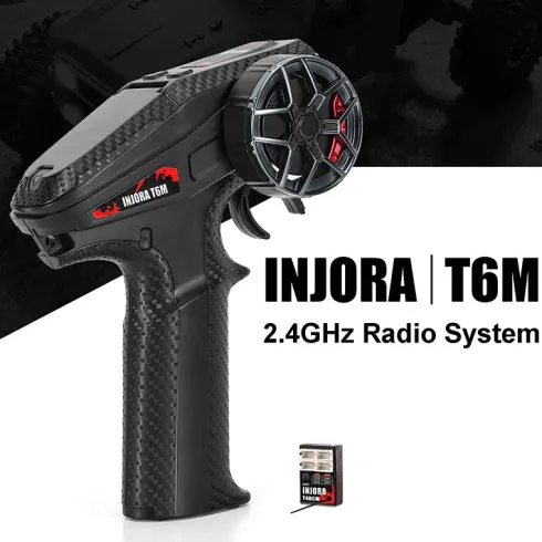 INJORA T6M 2.4GHz Micro Zender met Compacte T4DCM Ontvanger