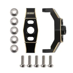 INJORA Verstelbare Messing Caster Blocks (Clockable C Hub Carriers) voor 1/18 TRX4M RC Crawler