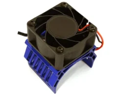Integy 42mm Motor Heatsink + 40x40mm Cooling Fan 17k rpm for Traxxas & ARRMA 1/8