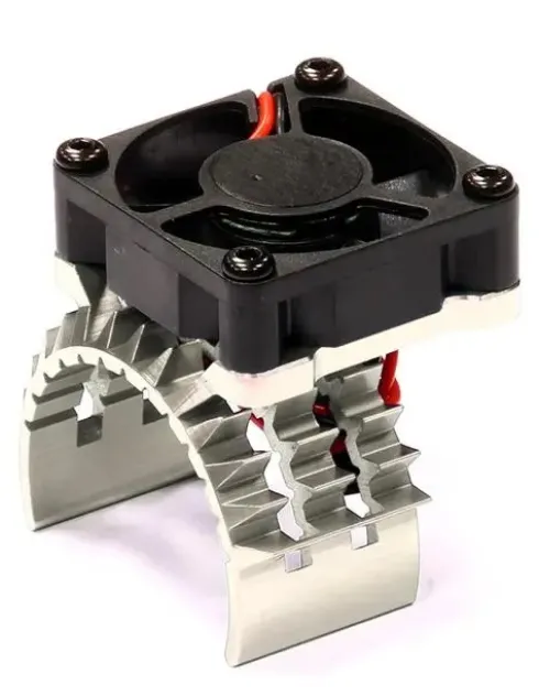 Integy T2 Motor Heatsink w/ Cooling Fan for Traxxas 1/10 Stampede 4X4 & Slash 4X4 & Rustler 4X4