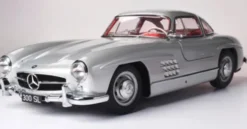 IXO Collection 1/8 Mercedes Benz 300 SL 1954 zilver metalen bouwpakket
