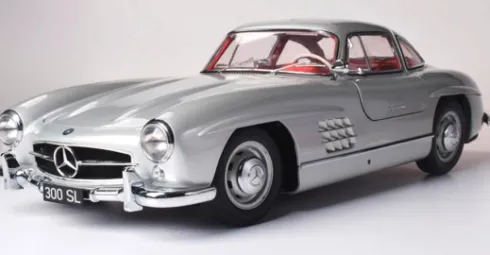 IXO Collection 1/8 Mercedes Benz 300 SL 1954 zilver metalen bouwpakket