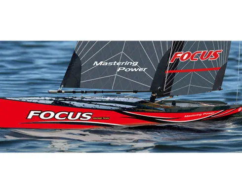 JOYSWAY Focus V3 1-meter Zeilboot RTR Rood – Wedstrijdwaardige RC-zeilboot met uitstekende vaareigenschappen