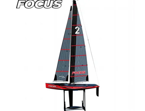 JOYSWAY Focus V3 1-meter Zeilboot RTR Rood – Wedstrijdwaardige RC-zeilboot met uitstekende vaareigenschappen