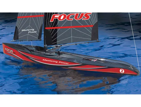JOYSWAY Focus V3 1-meter Zeilboot RTR Rood – Wedstrijdwaardige RC-zeilboot met uitstekende vaareigenschappen