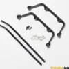 Landing skid set black-anodized & screws – TRX6356