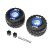 Losi BKT 2.6″ Monster Truck Tire, Med, Premount, Blue (2): LMT 2.0 – LOS-1819