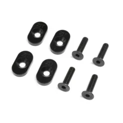 Losi EngineMountInsert & Screws 21T Black(4) DBXL 2.0 – LOS232139