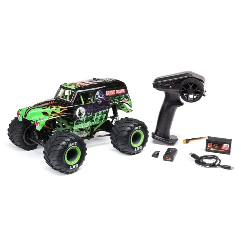 Losi 1/18 Mini LMT 4X4 Brushed Monster Truck RTR Grave Digger