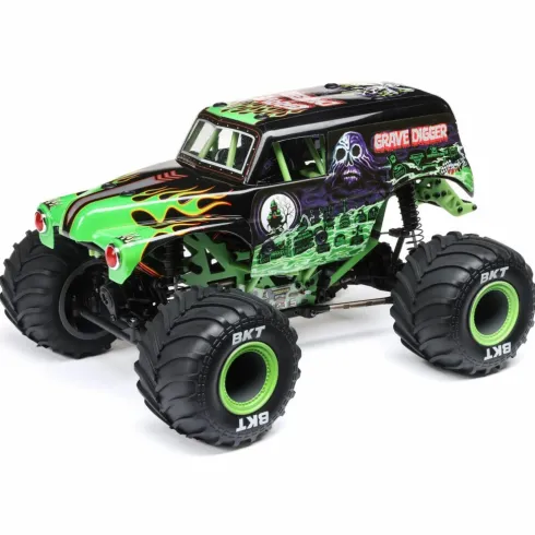 Losi 1/18 Mini LMT 4X4 Brushed Monster Truck RTR Grave Digger