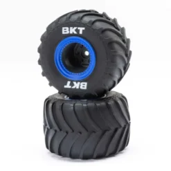 Losi MT Tires Blue Beadlock, Premount(2) Mini LMT – LOS41047