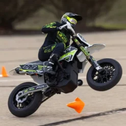 Losi 1/4 Promoto-SM FXR Supermoto Motorcycle RTR Wit Basic zonder accu en lader