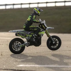 Losi 1/4 Promoto-SM FXR Supermoto Motorcycle RTR Wit Basic zonder accu en lader