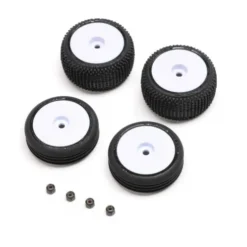 Losi Tires & Wheels Mounted White Micro-B – LOS-1763