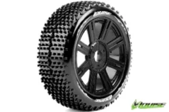 Louise B-Hornet 1/8 Buggy Banden Zeskant 17 mm (zacht) zwart – Verpakt per 2 stuks