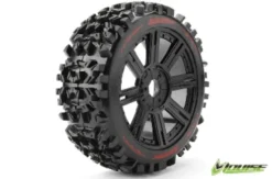 Louise B-Pioneer 1/8 Buggy Banden Zeskant 17 mm (zacht) zwart – Verpakt per 2 stuks