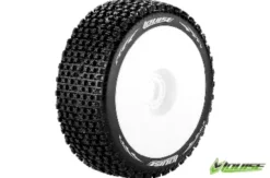 Louise B-Pirate 1/8 Buggy Banden Zeskant 17 mm (zacht) wit – Verpakt per 2 stuks