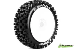 Louise B-Uphill 1/8 Buggy Banden Zeskant 17 mm (zacht) wit – Verpakt per 2 stuks