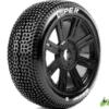 Louise B-Viper-JA 1/8 Buggy Banden Zeskant 17 mm (super zacht) zwart – Verpakt per 2 stuks