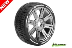 Louise MFT GT-Shiv 1/8 Buggy Banden Zeskant 17 mm chrome (super zacht) – Verpakt per 2 stuks
