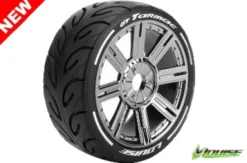 Louise MFT GT-Tarmac 1/8 Buggy Banden Zeskant 17 mm chrome (super zacht) – Verpakt per 2 stuks