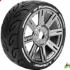 Louise MFT GT-Tarmac 1/8 Buggy Banden Zeskant 17 mm chrome (zacht) – Verpakt per 2 stuks