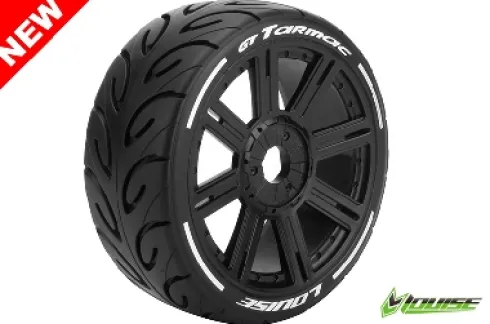 Louise MFT GT-Tarmac 1/8 Buggy Banden Zeskant 17 mm zwart (zacht) – Verpakt per 2 stuks