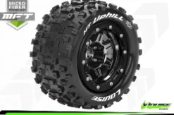 Louise MFT MT-Uphill 1/10 Traxxas MAXX 4S 1/2 Offset black chrome – Verpakt per 2 stuks