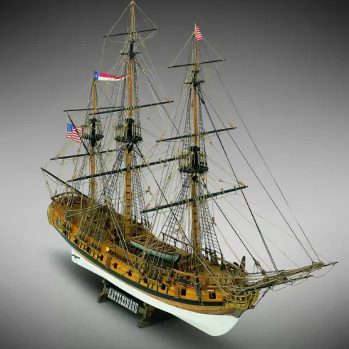 Mamoli USS Rattlesnake Brik zeilschip houten scheepsmodel 1:64