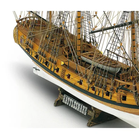Mamoli USS Rattlesnake Brik zeilschip houten scheepsmodel 1:64