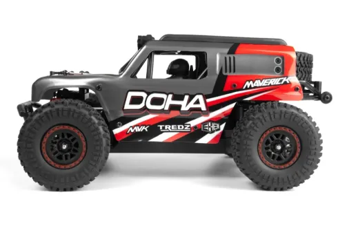 Maverick Doha 1/20 4WD Electric Monster Truck met LED verlichting – Rood